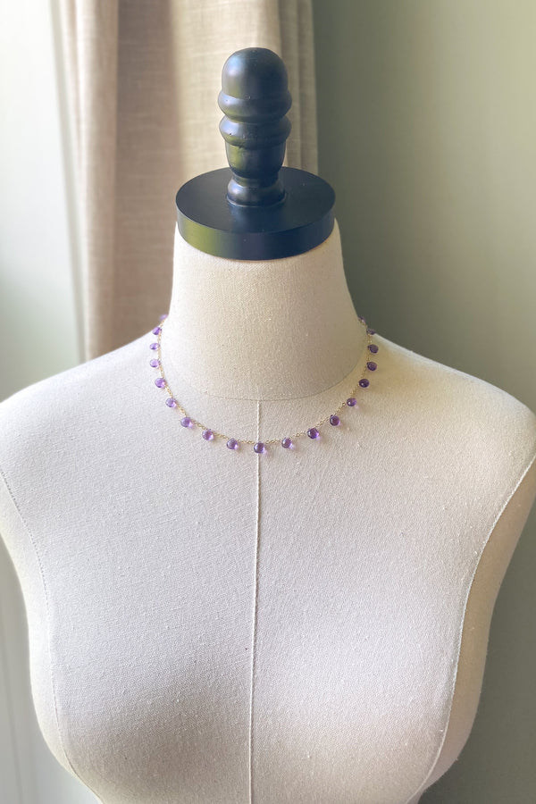 Amethyst Briolette Necklace - Marshcreekjewelry