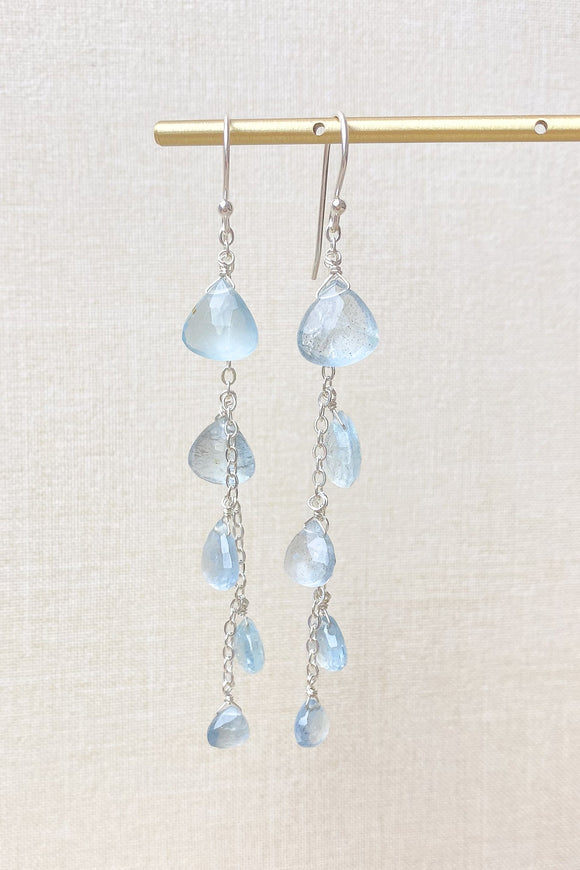 Aquamarine Drop Earrings - Marshcreekjewelry