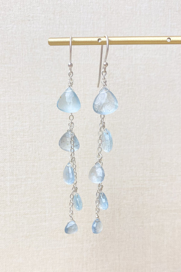 Aquamarine Drop Earrings - Marshcreekjewelry