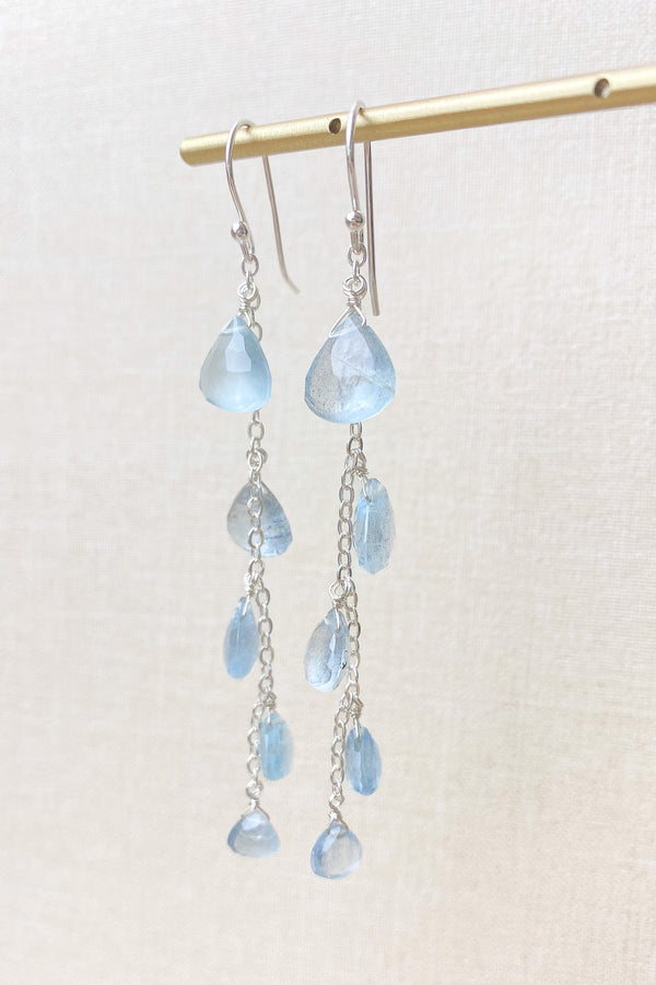 Aquamarine Drop Earrings - Marshcreekjewelry