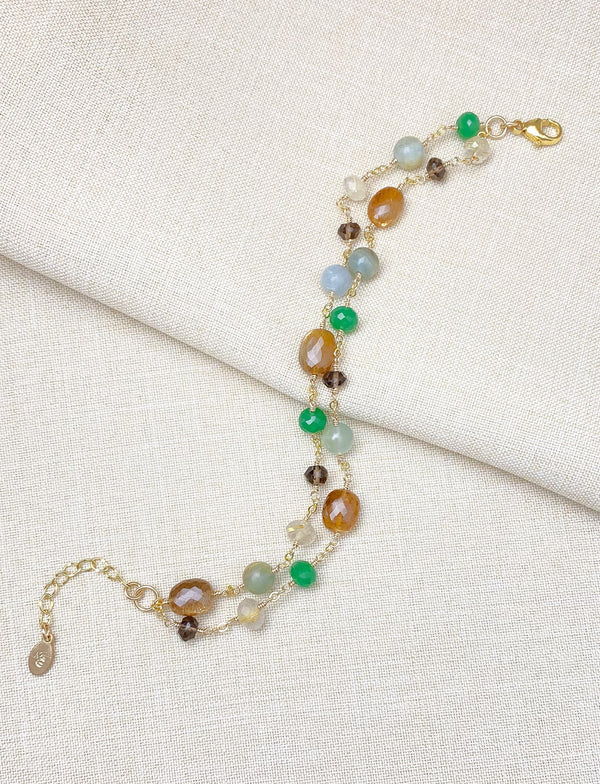 Earthy Stone Bracelet in Gold Fill - Marshcreekjewelry