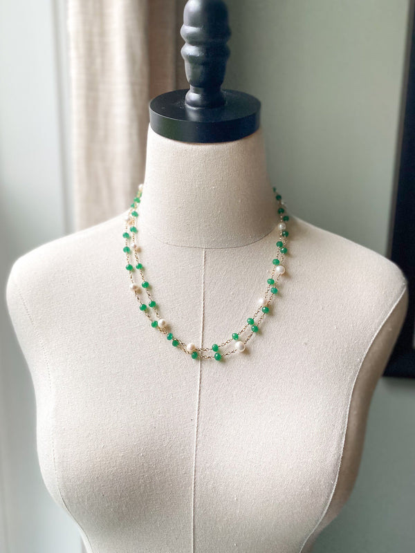 Emerald Green Necklace - Marshcreekjewelry