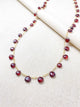 Garnet Necklace in Gold Fill - Marshcreekjewelry