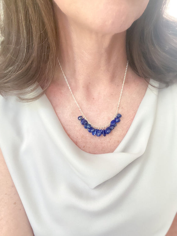 Lapis Lazuli Cluster Necklace - Marshcreekjewelry