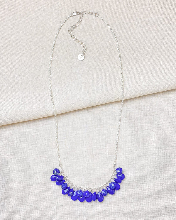 Lapis Lazuli Cluster Necklace - Marshcreekjewelry