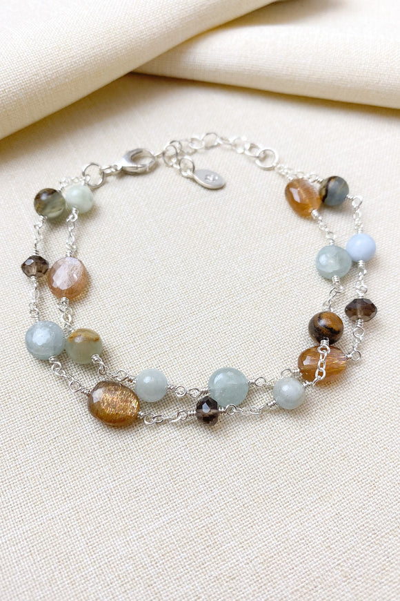 Layered Natural Stone Bracelet - Marshcreekjewelry