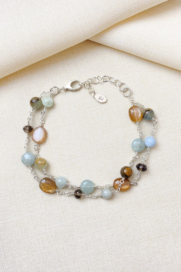 Layered Natural Stone Bracelet - Marshcreekjewelry