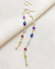 Long Linear Semiprecious Gemstone Earrings - Marshcreekjewelry