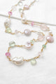 Mid Length Gemstone and Pearl Necklace - Marshcreekjewelry