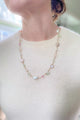 Mid Length Gemstone and Pearl Necklace - Marshcreekjewelry