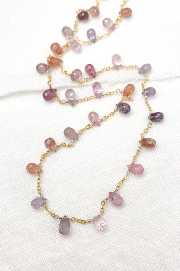 Multi Color Spinel Necklace - Marshcreekjewelry