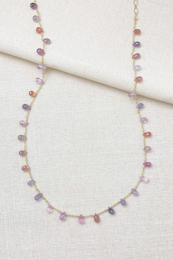 Multi Color Spinel Necklace - Marshcreekjewelry