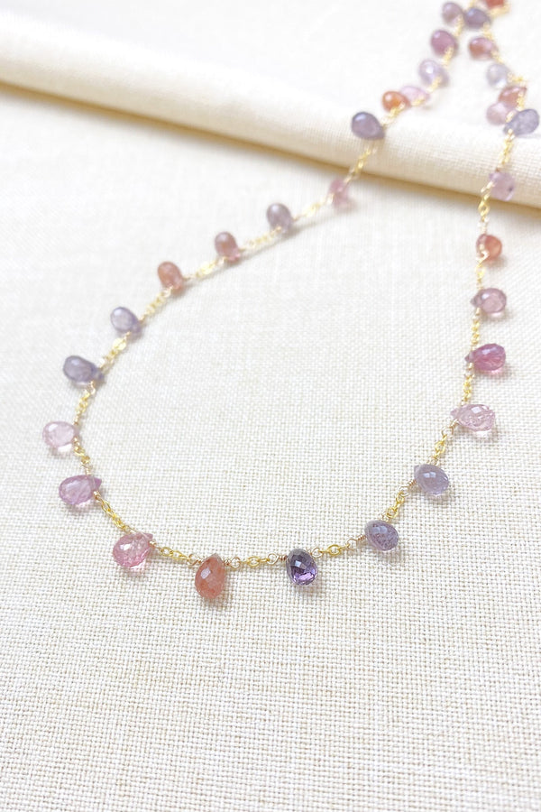 Multi Color Spinel Necklace - Marshcreekjewelry