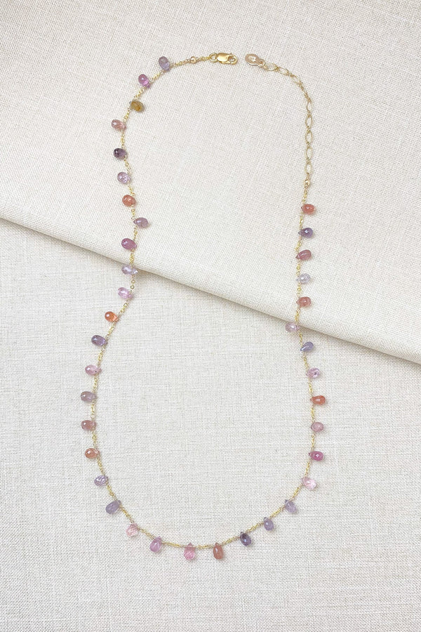 Multi Color Spinel Necklace - Marshcreekjewelry