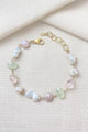 Multi Gemstone Bracelet with Rose Quartz and Pearls - Marshcreekjewelry