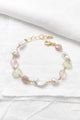 Multi Gemstone Bracelet with Rose Quartz and Pearls - Marshcreekjewelry