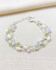 Pale Blue and Green Layered Gemstone Bracelet - Marshcreekjewelry