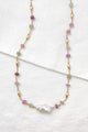 Pearl and Multi Sapphire Necklace - Marshcreekjewelry