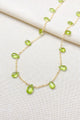 Peridot Briolette Necklace in Gold Fill - Marshcreekjewelry