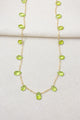 Peridot Briolette Necklace in Gold Fill - Marshcreekjewelry