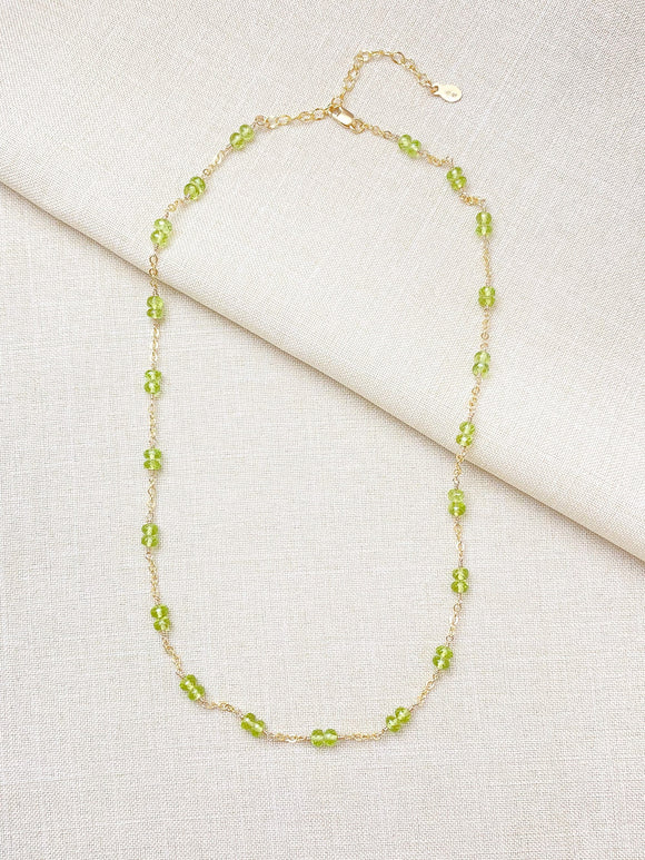 Peridot Necklace in Gold Fill - Marshcreekjewelry