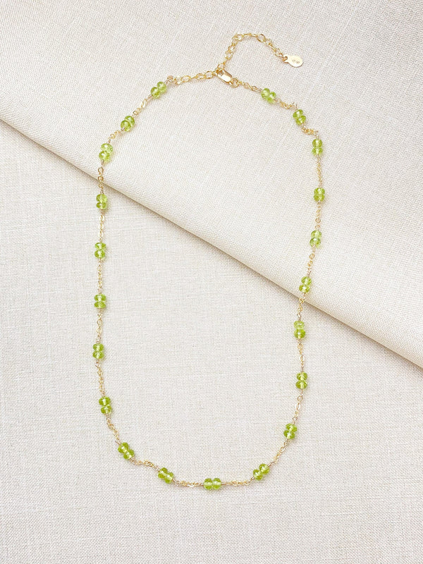 Peridot Necklace in Gold Fill - Marshcreekjewelry