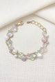 Pink and Green Gemstone Bracelet - Marshcreekjewelry