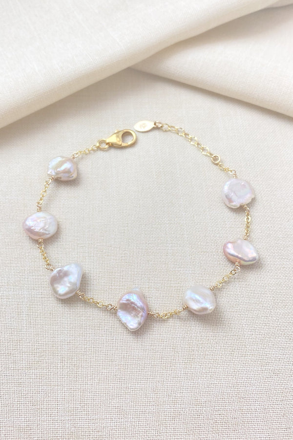 Pink Keshi Pearl Bracelet - Marshcreekjewelry