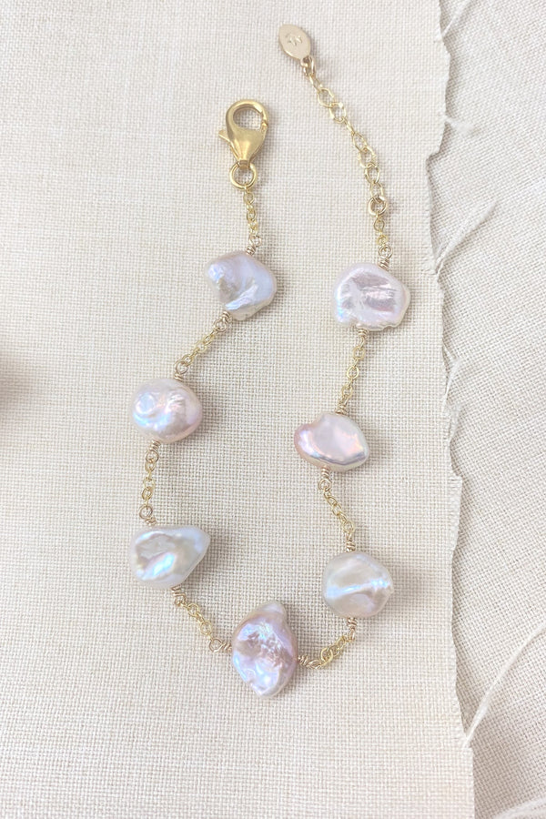 Pink Keshi Pearl Bracelet - Marshcreekjewelry