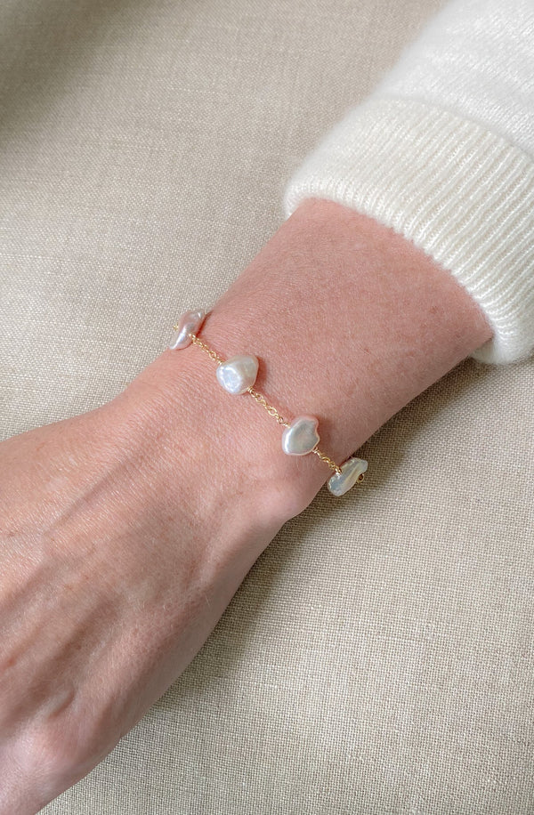 Pink Keshi Pearl Bracelet - Marshcreekjewelry