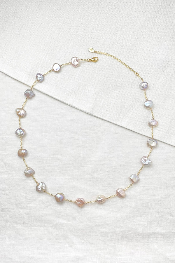 Pink Keshi Pearl Necklace - Marshcreekjewelry