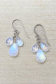 Rainbow Moonstone Briolette Drop Earrings - Marshcreekjewelry