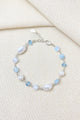 Sky Blue Gemstone and Pearl Bracelet - Marshcreekjewelry