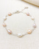 St Catherines Pink Pearl Station Bracelet - Marshcreekjewelry