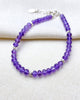 Amethyst Faceted Bead Bracelet - Marshcreekjewelry