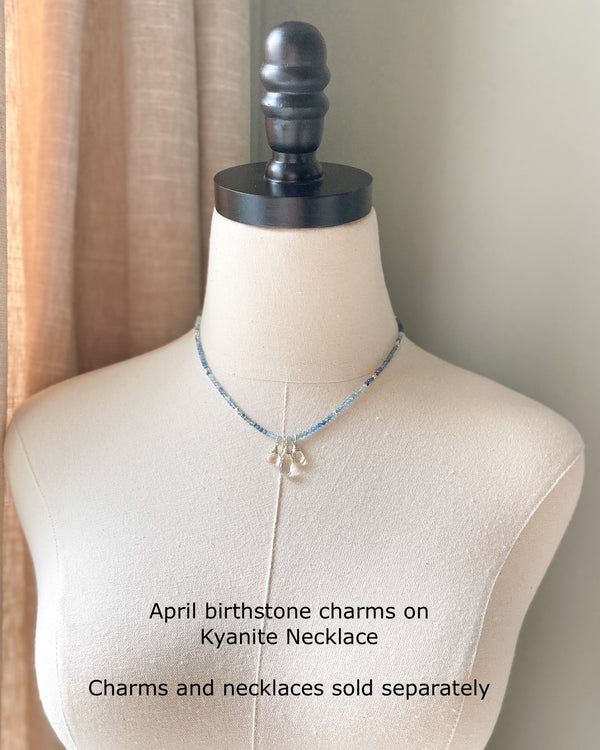 April Birthstone Charm - Marshcreekjewelry