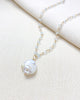 Baroque Pearl and Aquamarine Necklace - Marshcreekjewelry