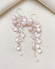 Cascading Soft Pink Gemstone Earrings - Marshcreekjewelry