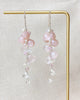 Cascading Soft Pink Gemstone Earrings - Marshcreekjewelry