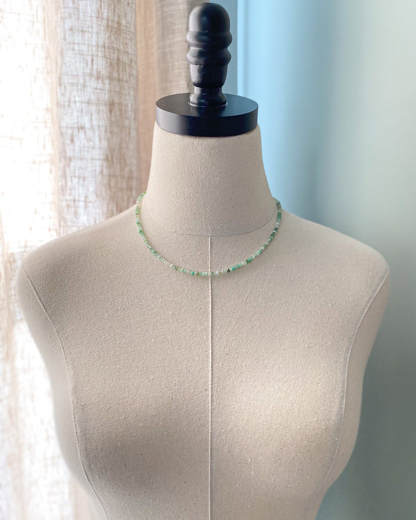 Chrysoprase Beaded Necklace - Marshcreekjewelry