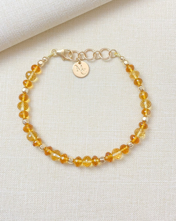 Citrine Gemstone Bracelet - Marshcreekjewelry