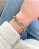 Emerald and Opal Cluster Charm Bracelet - Marshcreekjewelry