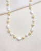 Festive Pearl and Gold Bead Necklace - Marshcreekjewelry