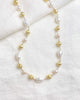 Festive Pearl and Gold Bead Necklace - Marshcreekjewelry