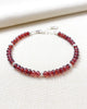 Garnet Beaded Bracelet - Marshcreekjewelry