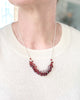 Garnet Cluster Necklace - Marshcreekjewelry