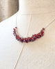 Garnet Cluster Necklace - Marshcreekjewelry