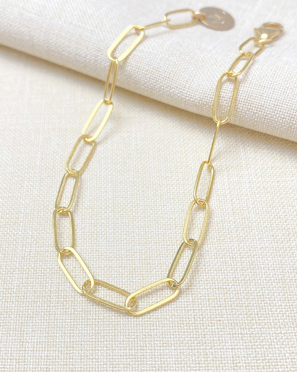 Gold Paperclip Chain Bracelet - Marshcreekjewelry