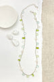 Green Multi Gemstone and Pearl Necklace - Marshcreekjewelry