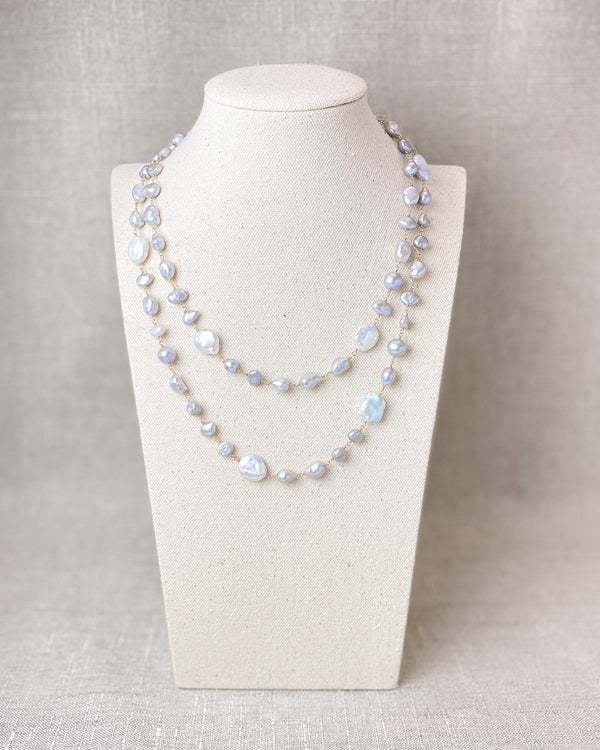 Long Mixed Pearl Necklace - Marshcreekjewelry